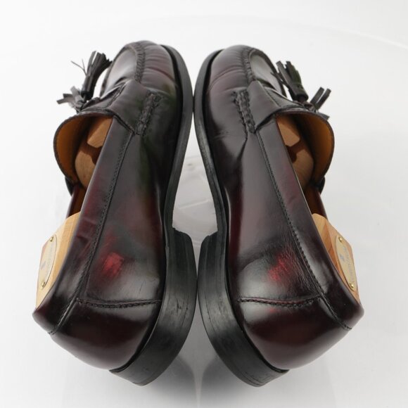 Cole Haan Mens Pinch Tassel Loafer Size 9.5 D Burgundy Moc Slip On Dress Shoe - Picture 7 of 12